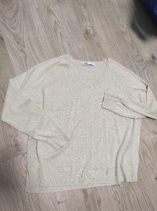 Blússa gull Zara Xl