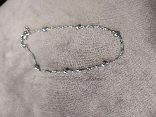 Armband úr ryðfríu stáli fyrir fótlegg og hönd