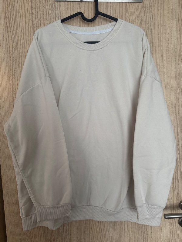 Beige kósýpeysa Shein
