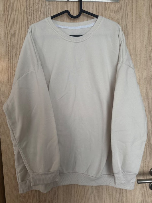 Beige kósýpeysa Shein