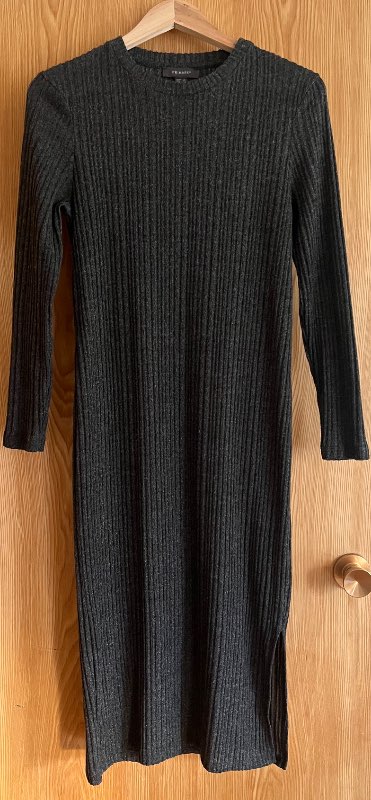 Primark langermakjóll dökkgrár