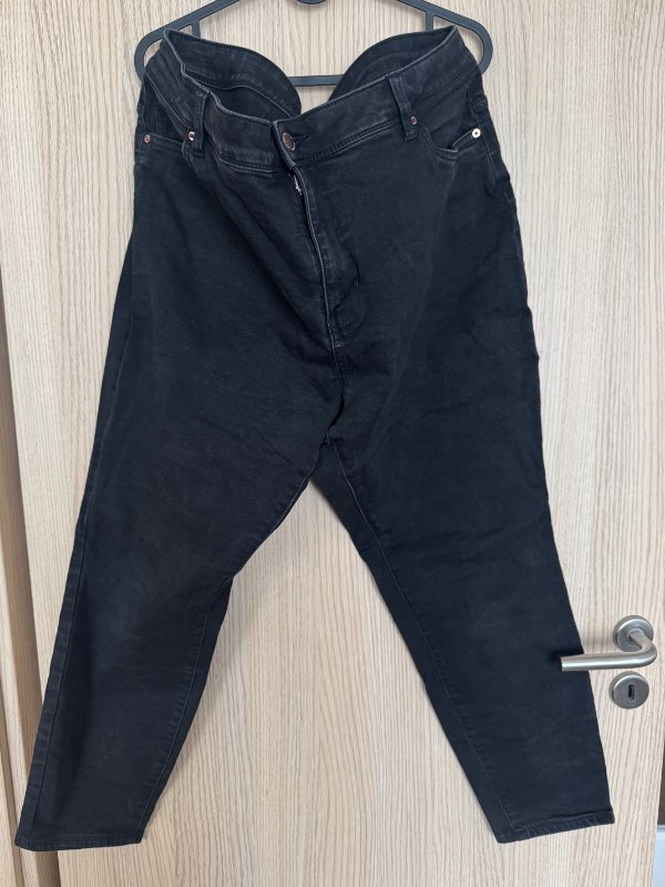 Skinny high rise svartar skinny jeans