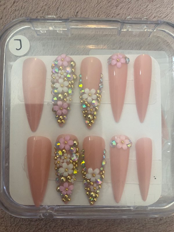 Skraut langar press on nails