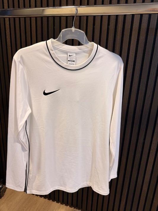 NIKE Crew peysa hvít m. svörtu