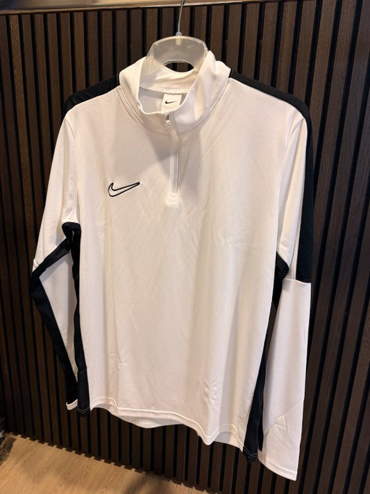 NIKE Hálfrennd peysa hvít m svörtu