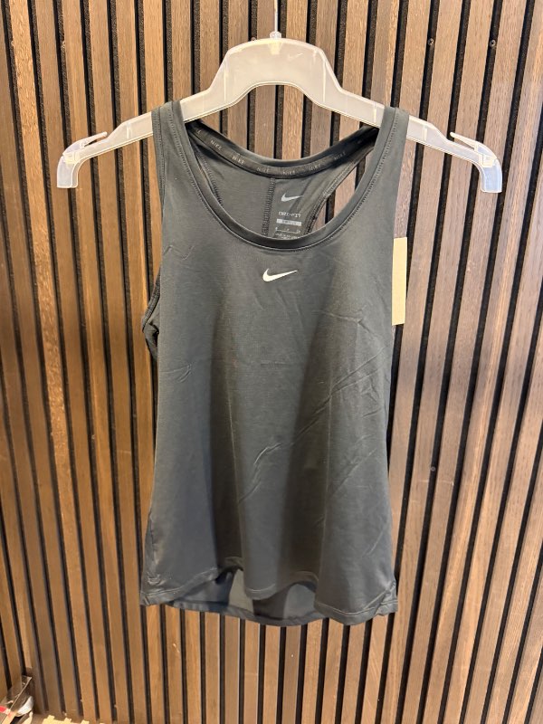 NIKE Hlýrabolur svartur opið bak