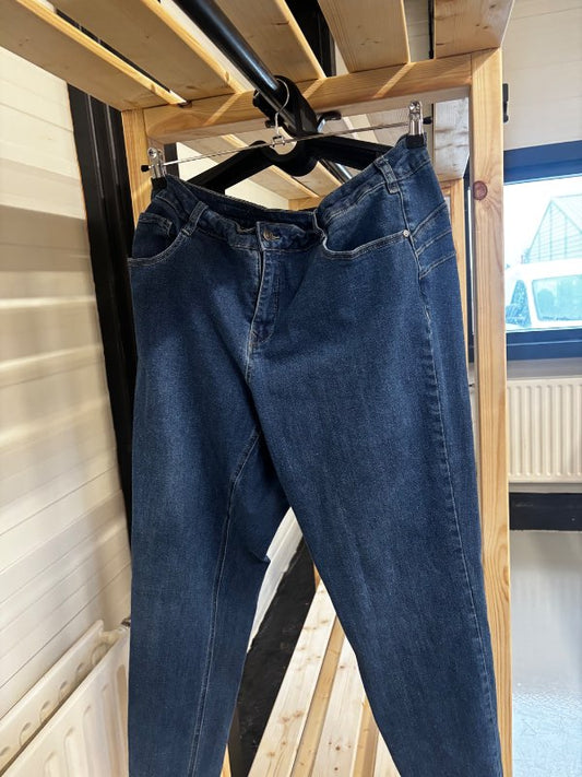 Dökk blár gallabuxur