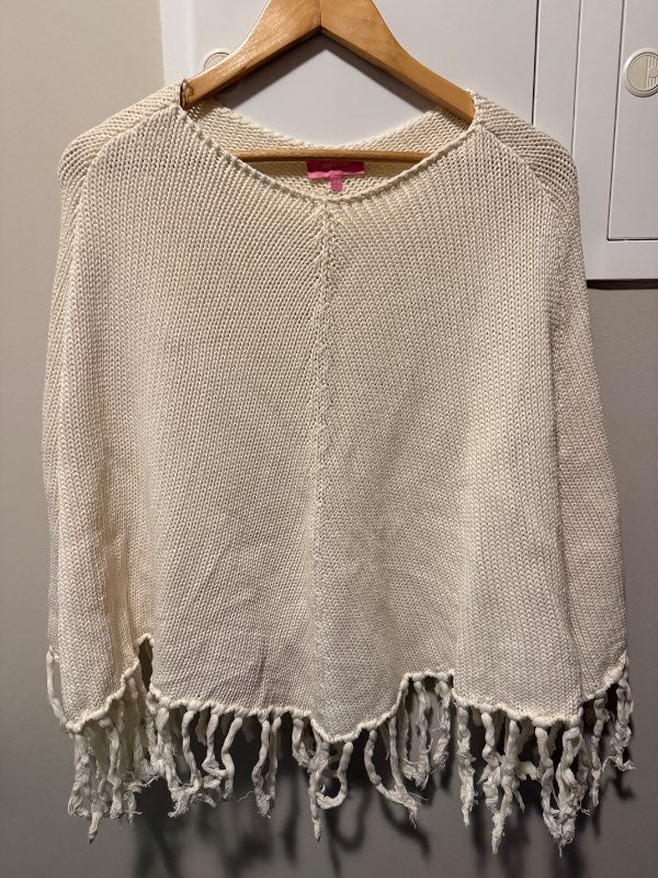 Poncho hvítt