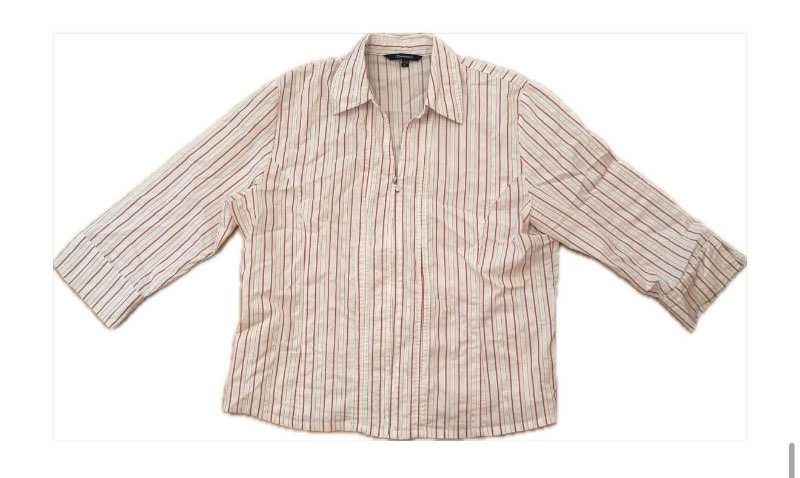 Vintage skyrta með rennilás