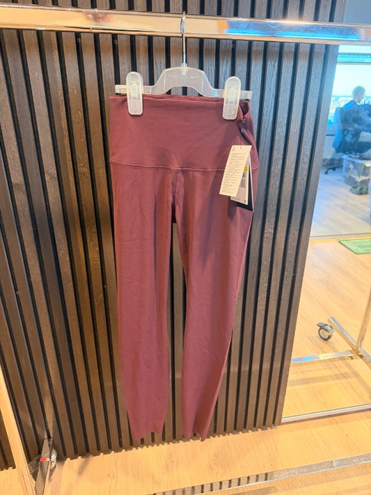 NIKE Zenvy leggings vínrauðar