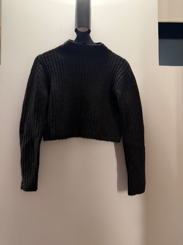 Monkl cropped prjónapeysa