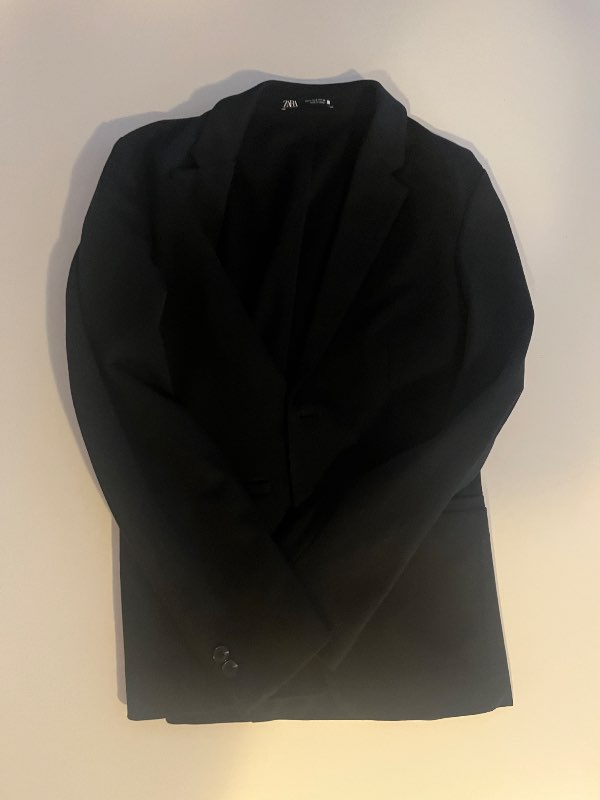 Zara herra blazer-svartur