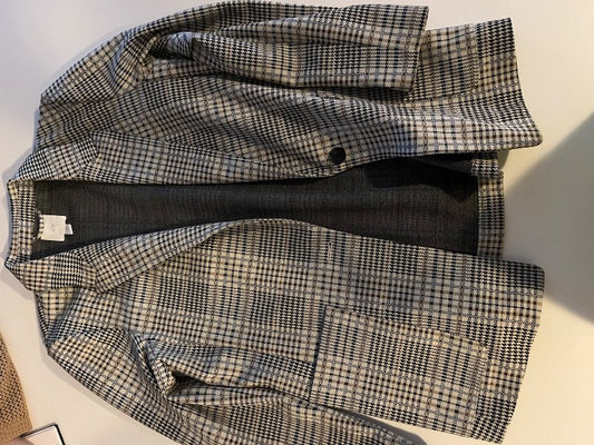 H&M blazer köflótur - ljós