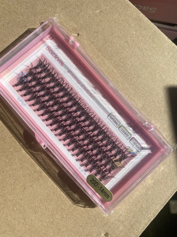 Clusters eyelashes