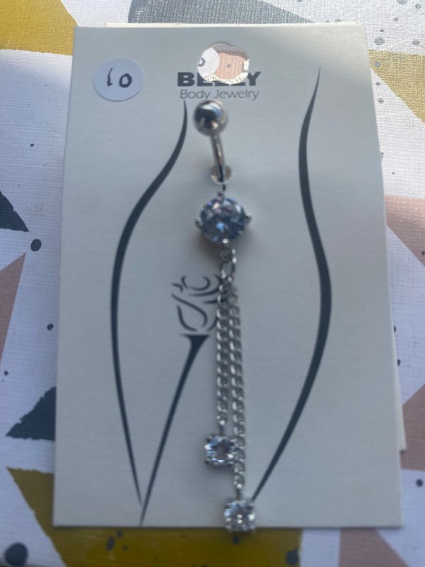 Stainless steel navel closure
