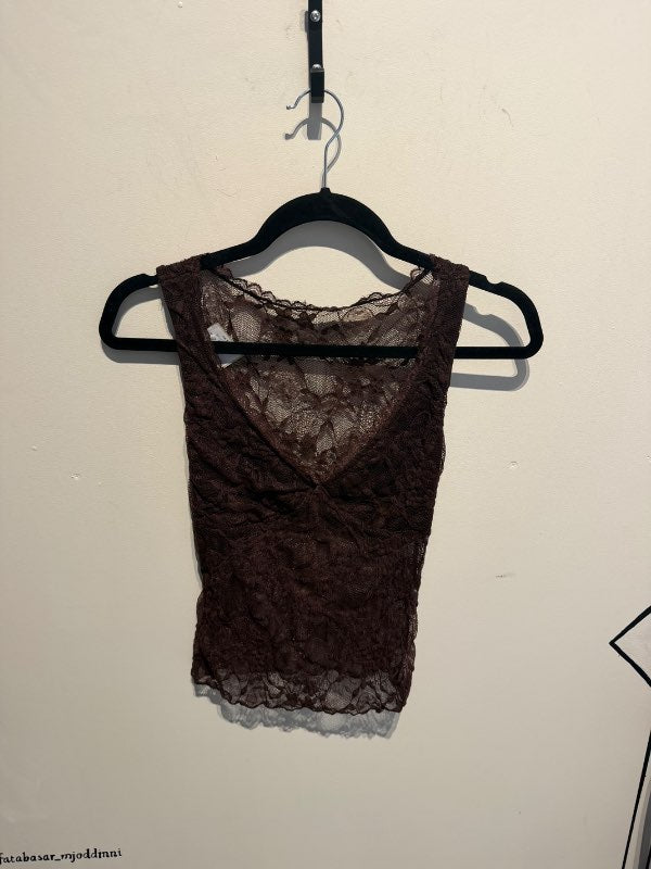 Brúnn lace bolur - shein