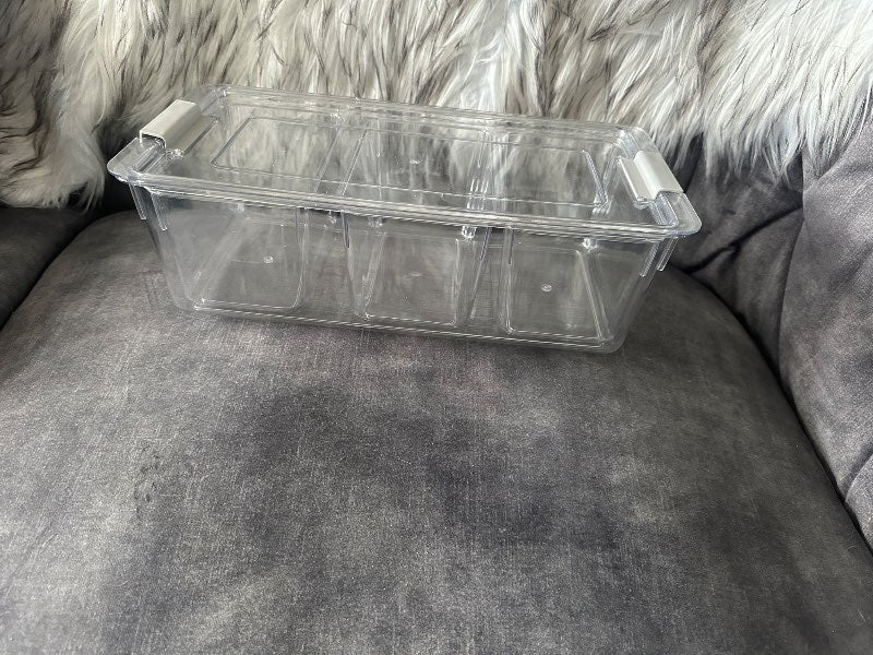 Heimaskipulag box með 3 hólfum í