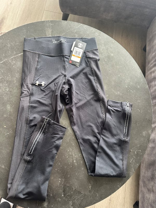 Nu U.A. Black sports pants zipped reflective S
