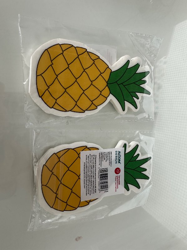 Ananas servéttur 20stk nýtt