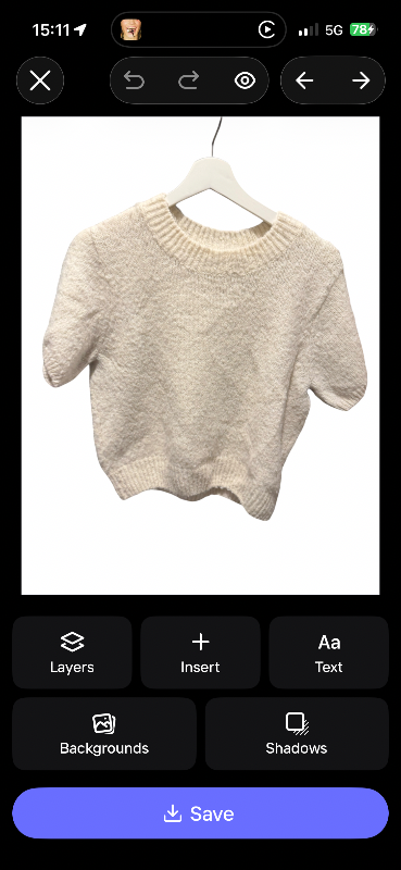 Gina tricot peysa hvit