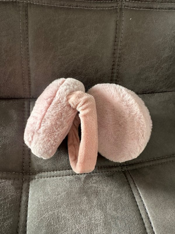 Bleik ónotuð eyrnaskjól mjúk