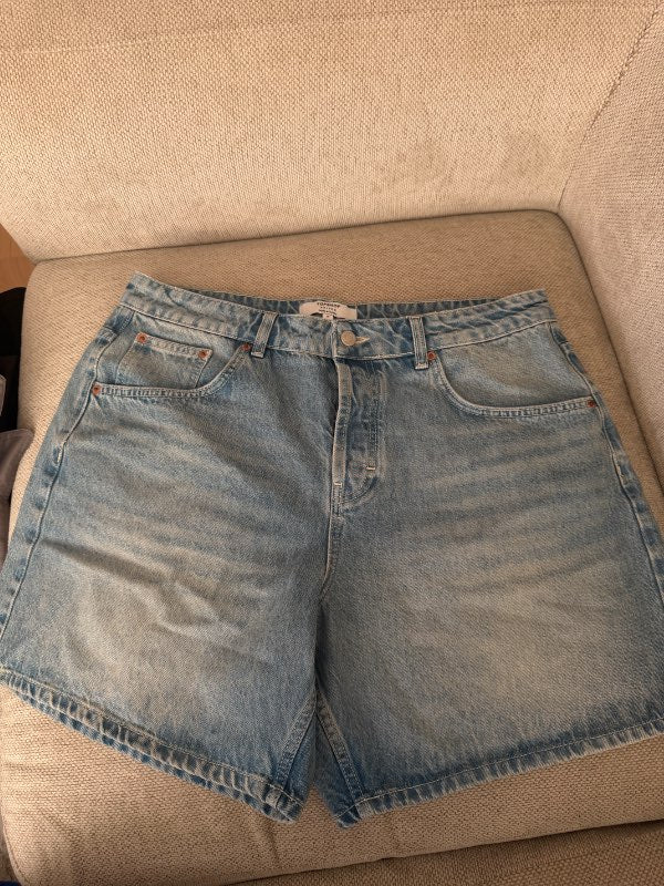 Ljósblár topshop jorts