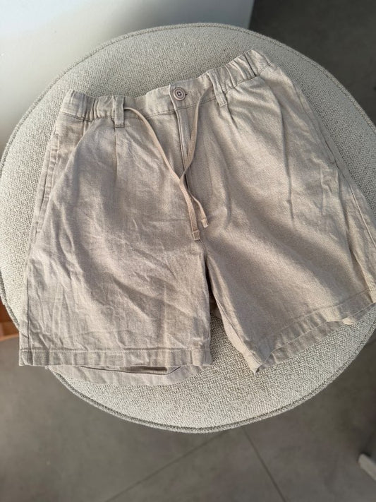 Zara Stuttbuxur ljósbrúnar