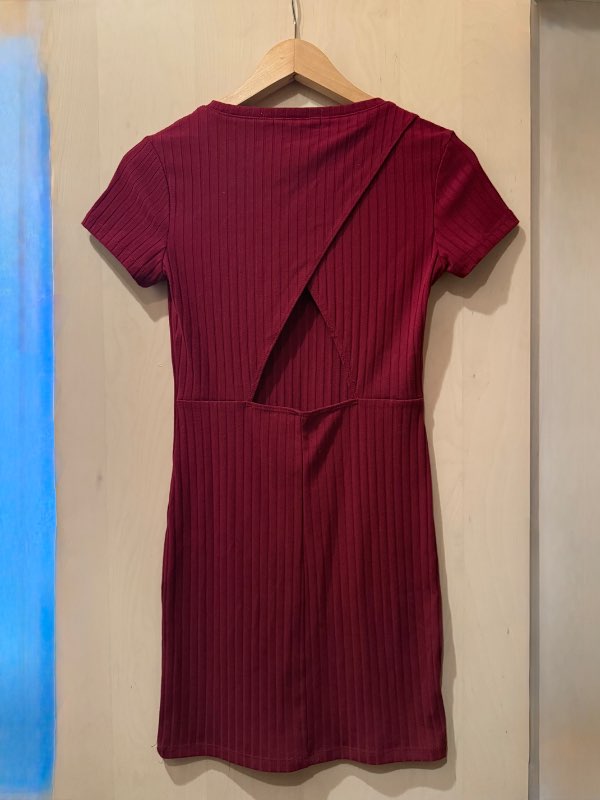Forever21 vintage stutterma vínrauður kjóll