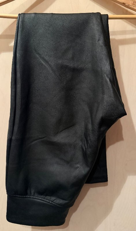 Leggings pleður Merona svartar