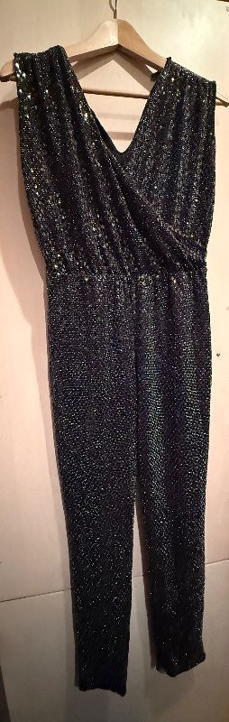 Karen Millen samfestingur svartur pallíettu