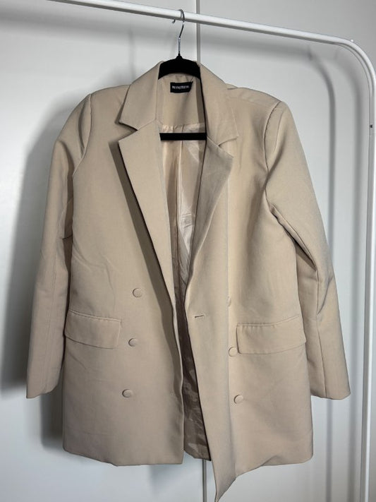 PLT blazer kremaður