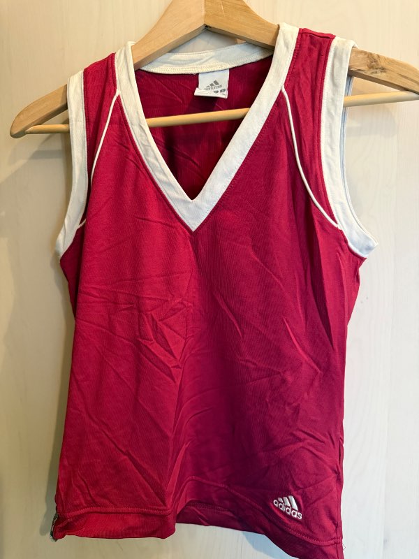 Adidas vintage rauður/hvítur