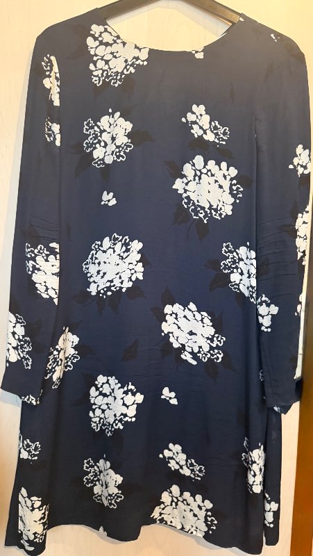 Inwear blár blómakjóll