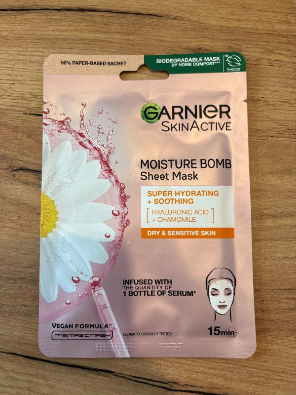 Andlitsmaski moisture bomb