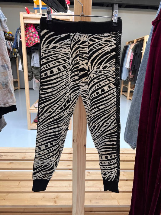 Czarne/czarne legginsy
