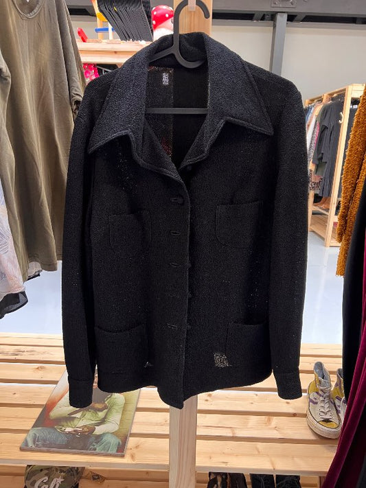 Svört Þykk Vintage Skyrta