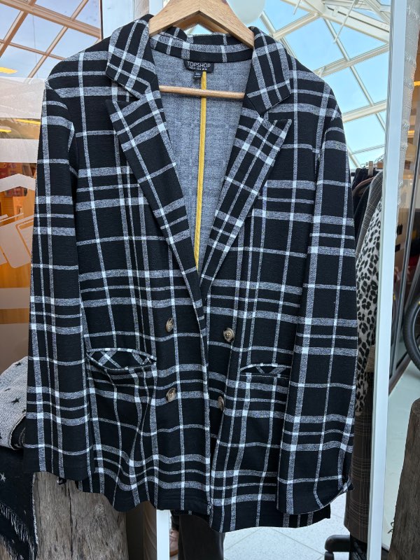 Blazer köflóttur Topshop