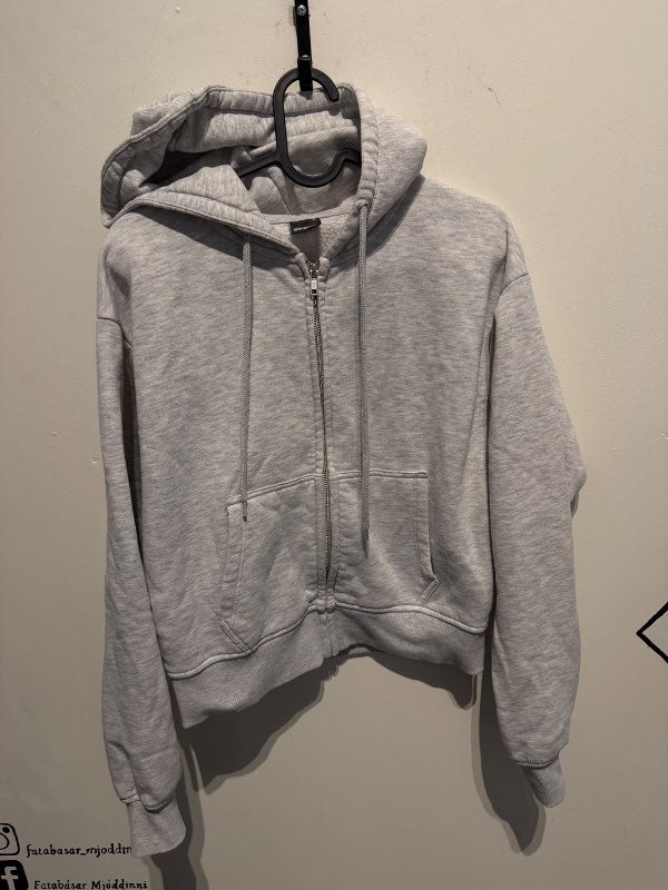 Gina tricot grá jogging peysa
