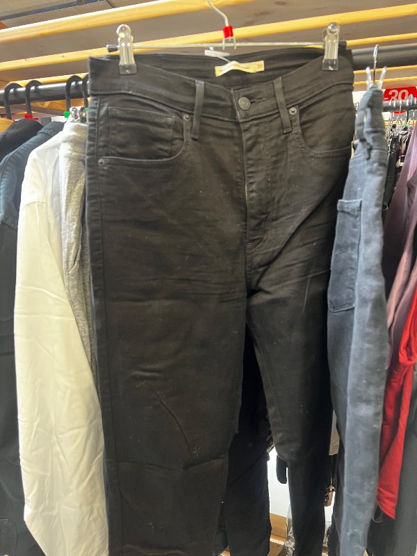 Levis gallabuxur svartar (mile high super skinny)
