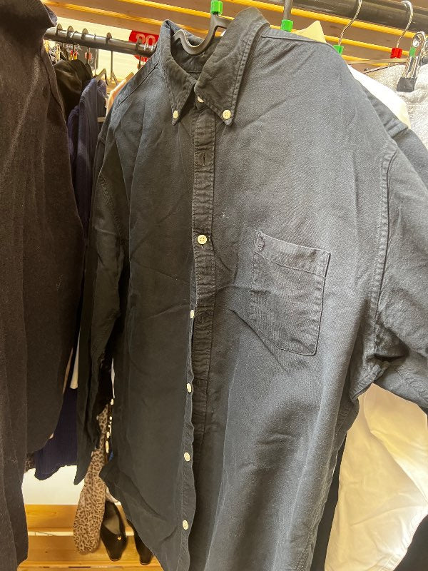 H- selected skyrta blá kk regular fit
