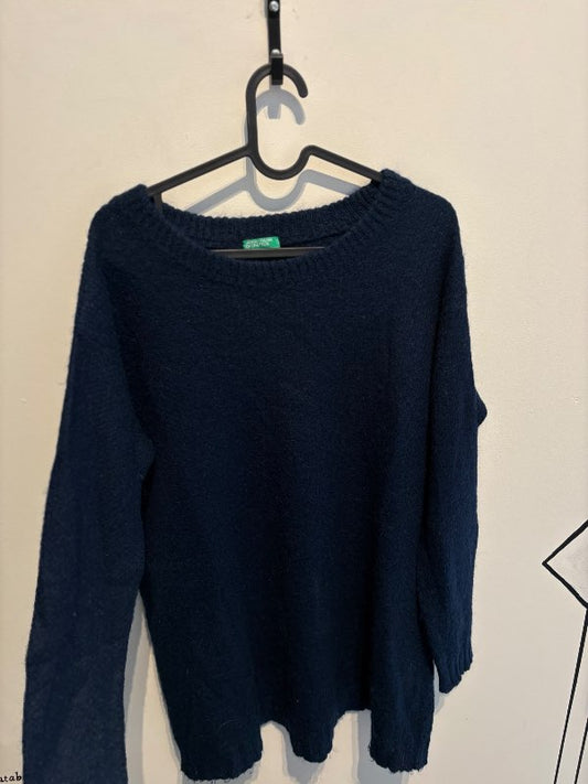 Benetton blá peysa