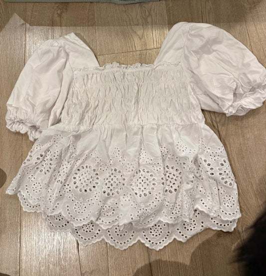 C White Blouse