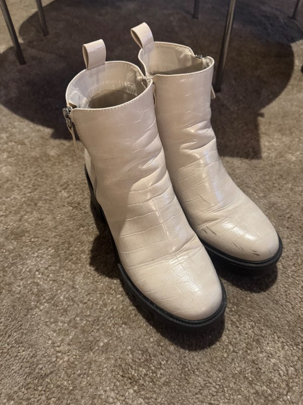 Steve Madden - hvít boots
