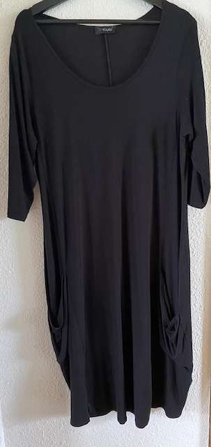 Kveðja svartur jersey kjóll