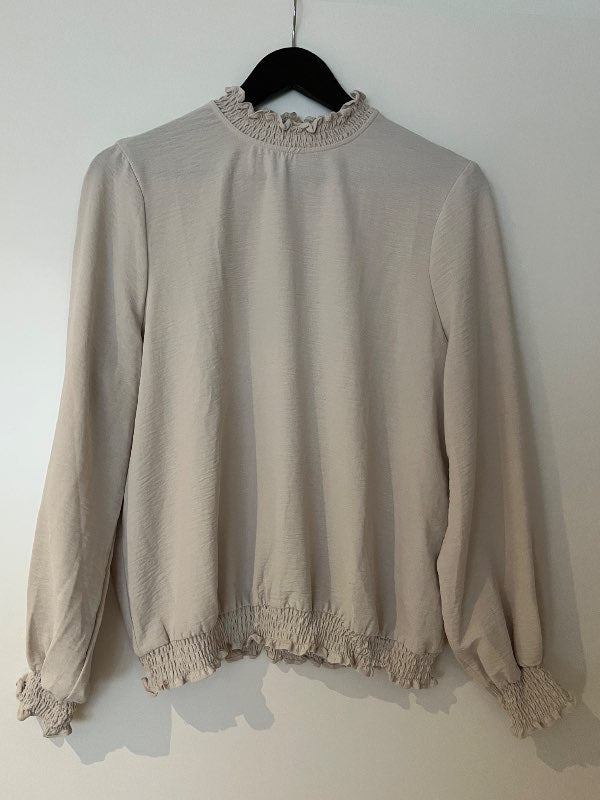 Vero Moda ljósbrúnn langermabolur