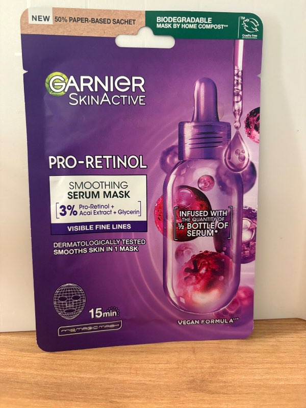 Garnier pro retinol andlitsmaski