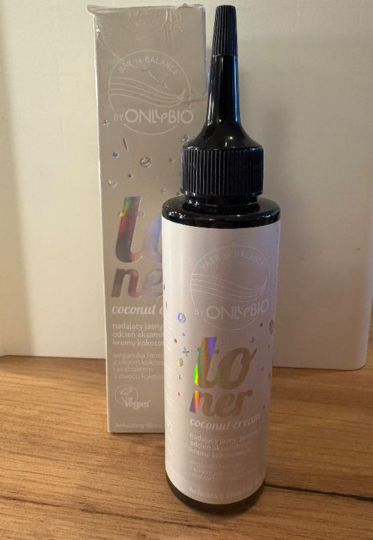 Hair toner for light hair - coconut cream - unused