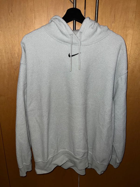 Nike myntugræn hettupeysa