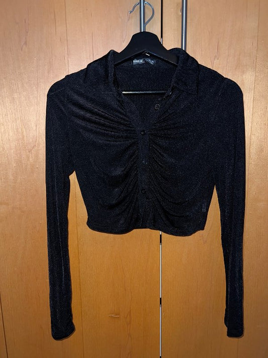 Svartur cropped bolur