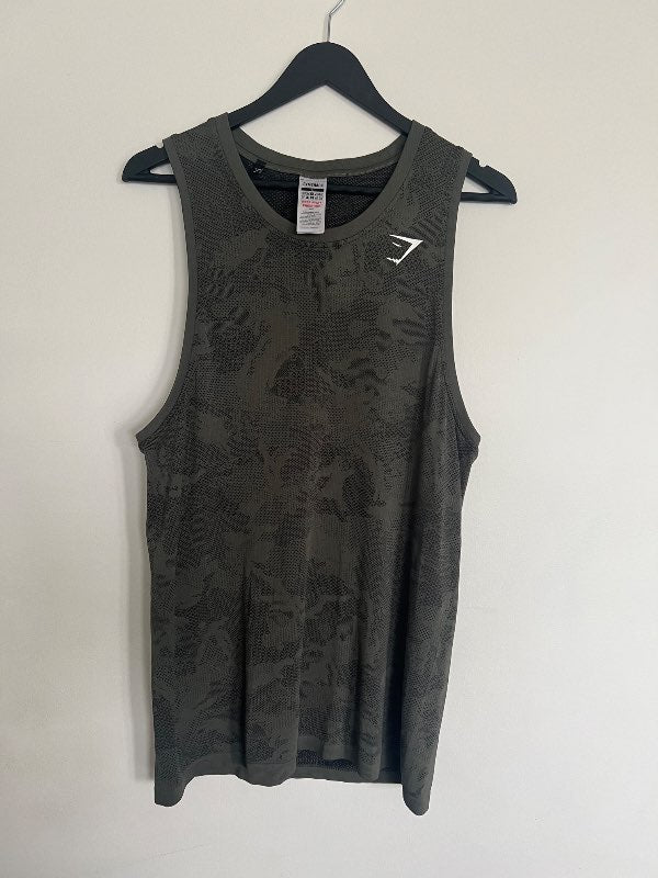 Gymshark - hlýrabolur grænn